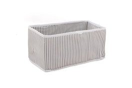 Hermia D2 Set Organizador Gris y Blanco de Tejido, 4 Piezas para el Hogar, Duradero y Elegante